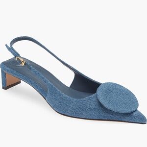 Blue Mismatched Jacquemus Heels